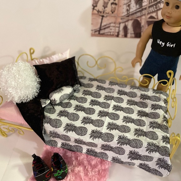 Reversible minky doll bedding set - Picture 2 of 13